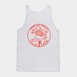 Piels Lager Running Gnome Retro Defunct Beer Tank Top